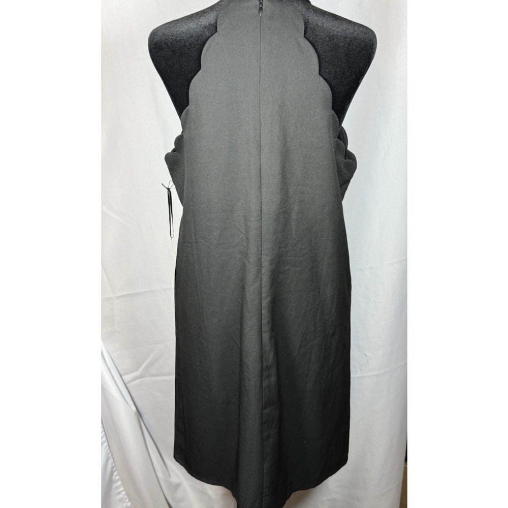 Lulus NWT Scalloped Endlessly Endearing Black Dress Large LBD NEW WITH TAGS - Picture 7 of 10